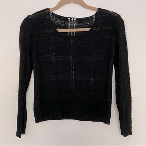 See through Black Knits - women’s size small
